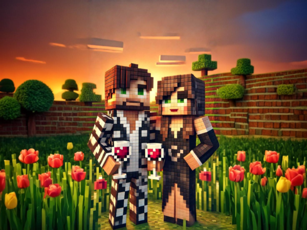Personalized Minecraft  Portrait