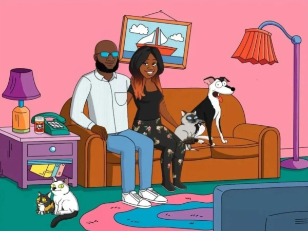 Personalized Simpsons Portrait - Image 2